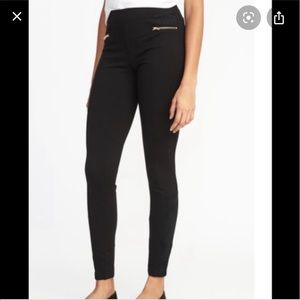 Old navy Stevie faux suede trim ponte pants